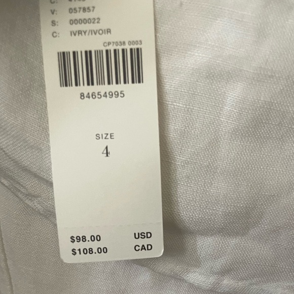 By Anthropologie Off-The-Shoulder Button Midi Dress - Picture 9 of 10